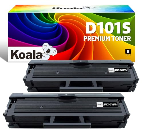 Koala 2er-Schwarz MLT-D101S Kompatibel Tonerkartusche Ersatz für Samsung MLT D101S für ML-2160 ML-2165 ML-2165W ML-2168 SCX-3405W SCX-3405F SCX-3405 SCX-3405FW SCX-3400 SF-760 SF-761 SF-760P