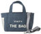 VINT+ Canvas Bag Damen Handtasche – Moderne Schultertasche mit wählbarem Tragegurt – Casual Shopper Tasche ideal für Arbeit, Uni, Schule & Reise | Wasserabweisend, 100% Baumwolle | Small, Denim Blau