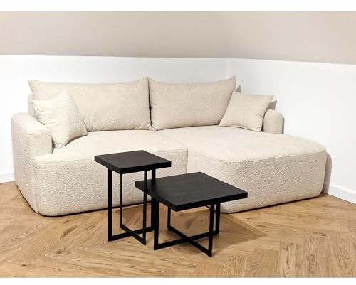 Excellentsofa Ecksofa CAYA mit Auswahl an Farben und Größen - von 210 bis 330 cm Länge und 150 bis 220 cm Breite, mit Schlaffunktion Bettkasten - Schlafsofa L-Form