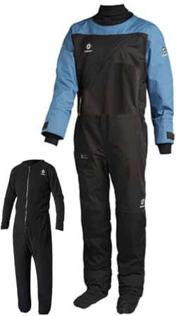 Crewsaver Atacama Sport+ Drysuit with Free Underfleece 6554 - Blue/Black Size - XL