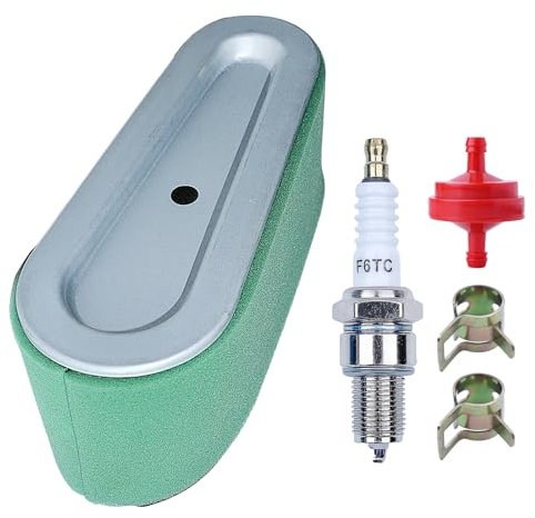 Mtanlo Filtre à Air pour 496894 496894S, pour 12,5-17 HP 5053K, Nouveau Filtre à Air avec GX160/390 Bougie d'Allumage 5108B Filtre à Huile GX160 Colliers de Tuyau d'Huile