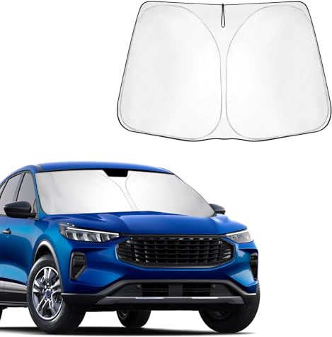 BSTW Parasol de Parabrisas para Ford Kuga MK3 2020-2025 2026 Parasol Plegable con Aislamiento Térmico y Protección UV, Compatible con Ford Kuga ST Line Titanium