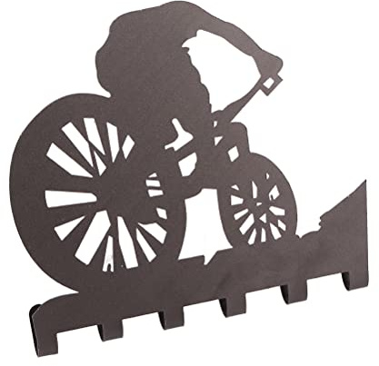 Fahrrad-Wanddekoration, Kleiderhaken, Taschenaufhänger, Kleiderhaken, Wandaufhänger (schwarz)