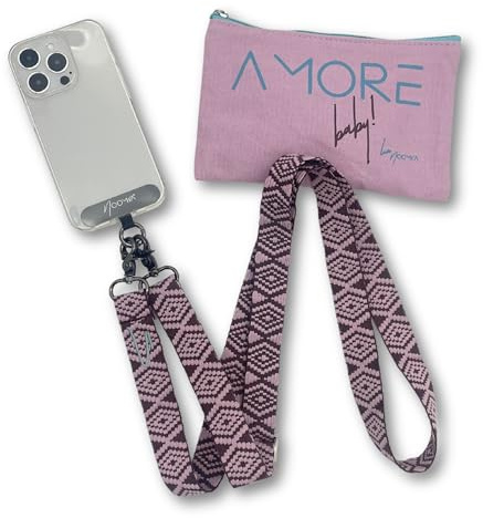 NOOMYA breite Handykette – Handyband universal zum Umhängen mit Adapter, Handy Band verstellbar & abnehmbar, kompatibel mit Allen Smartphones, robust & stylish, Geschenk - für iPhone, Samsung, Xiaomi