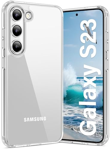 Vakoo Hülle für Samsung Galaxy S23 5G - Anti‑Vergilbung, Stoßfest, Durchsichtige Schutzhülle - Transparent
