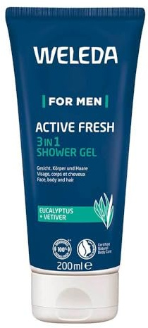 WELEDA for Men Active Fresh 3in1 Shower Gel 200 ml