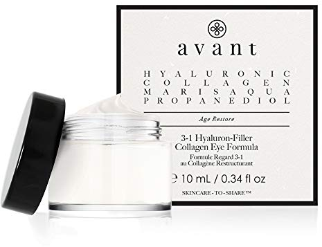 Avant, 3 in 1 Augencreme Hyaluron Filler Collagen Formula, Schwarz, 10 milliliter