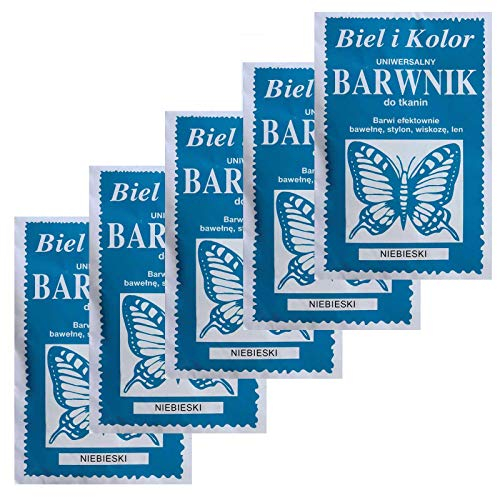 5 x 10g Batikfarbe Textilfarbe Stofffarbe färben, bitte Farbmix wählen, Farbe:himmelblau