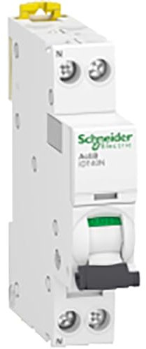 Schneider Electric - Acti9 iDT40N - disjoncteur modulaire - 1P+N C 10A 6000A/10kA - A9P24610