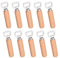 10pcs/Set Bartender Bottle Opener Rubber Wood Handheld Wine Beer Soda Glass Cap Bottle Opener for Home Kitchen Bar