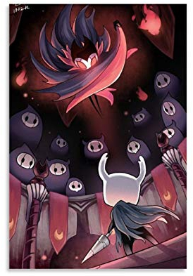 YZLI Poster, Motiv: Game Hollow Knight (3), dekoratives Gemälde, Leinwand, Wandkunst, Wohnzimmer, Poster, Schlafzimmer, Malerei, 30 x 45 cm