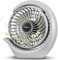 viniper Portable Rechargeable Fan, Small Desk Fan : 3 Speeds & about 8-24 Hours Longer Working, 180° Rotation, Portable Fan Small but Mighty(Grey, Light Black Blade