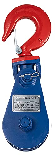 Edelstahl Umlenkrolle Mit Haken 4.5Inches Schwenken Rolle Block Edelstahlblock Umlenkrolle Rolle Edelstahl Für Seile Edelstahlblock Wäscheleine Seilrolle Tragkraft 4Ton