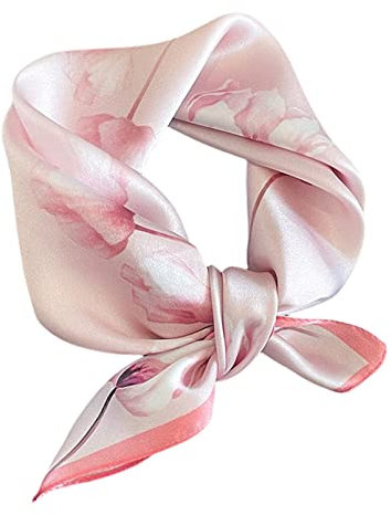 Foulard da Donna 100% Pura Seta di Gelso - Piccolo Quadrato 53,3 x 53,3 cm - Mocassini Eleganti, Small
