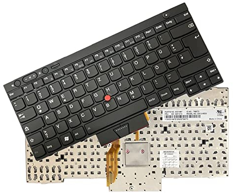Gintai German Keyboard QWERTZ NoBacklit for Lenovo ThinkPad X230, X230 Tablet, T430, T430s, T530, W530, L430, L530 04X1213 04X1289 04X1327 04Y0502 04Y0577 04Y0614 Keyboard NoBacklit Laptop