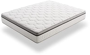 ECCOX - Taschenfederkernmatratze Royal Spring Confort - Höhe 31 cm - Kerntaschenfederkern-Druckkontrollsystem - ViscoGel + Supersoft Superior Polsterung - Mittlere Festigkeit (90x200 cm)