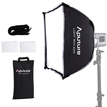 Aputure Light Box 4545 Bowens Mount Square Softbox mit Wabengitter für Amaran 60X S 60D S Amaran 200X S 100X S Serie