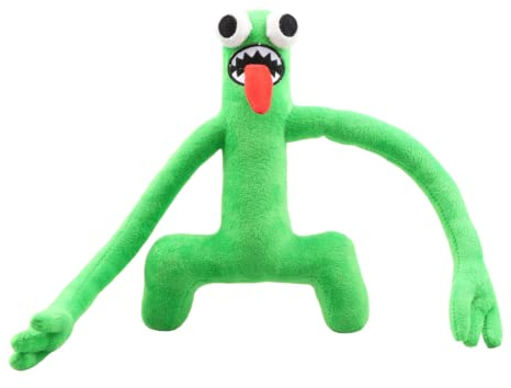 Rainbow Friends Plüschtiere Neue Spiele Süße Stoffpuppe Jungen und Mädchen für Halloween Thanksgiving und Spieleliebhaber(Grün)