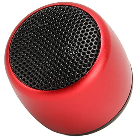 VBESTLIFE Mini Haut-Parleur sans Fil BT, Haut-Parleur sans Fil Portable avec Son de Basse Stéréo Haut-Parleur Portable Mini Taille Lecteur de Musique pour Douche, Chambre, Vélo, Voiture (Rouge)