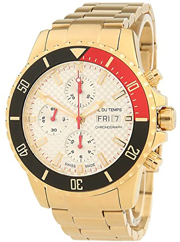 Val du Temps Automatikuhr für Herren | viele Modelle Materialien & Armbänder | 44 & 45mm Durchmesser | sportliches und Elegantes Design | Edelstahl Gold