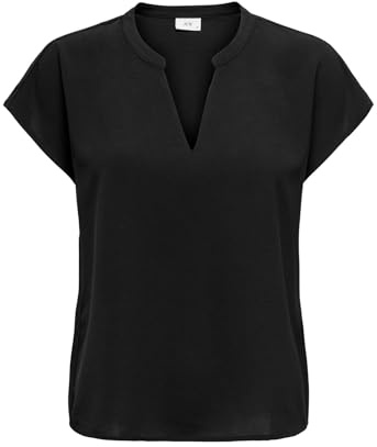 JdY Damen Jdylion S/S Top WVN Noos Bluse, Schwarz, 44 EU