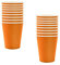 16PCS Pumpkin Orange Paper Cups,Disposable Paper Cup Solid 9oz Paper Cups Tableware Birthday Decorations Party Cups Party Drinking Cups for BBQs,Christmas,Picnic,Baby Shower,Party Cups Supplies