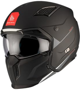 CASCO MT SV STREETFIGHTER SV S SOLID NERO OPACO XL