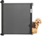 XINZI Griglia di protezione per scale, 0-150 cm, allungabile, per bambini, gatti e animali domestici, in PVC, per scale, porte, cucine, interni ed esterni (nero)