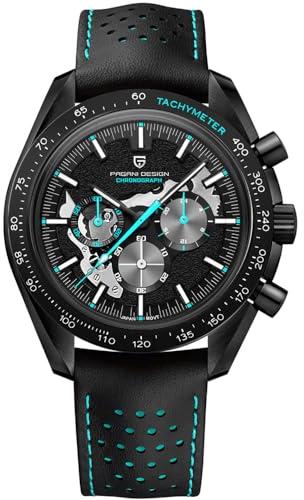 Pagani Design PD1779 Mond zurück Herrenuhren Luxus Quarzuhr Männer Skeleton Sport Chronograph AR Saphirglas Armbanduhr