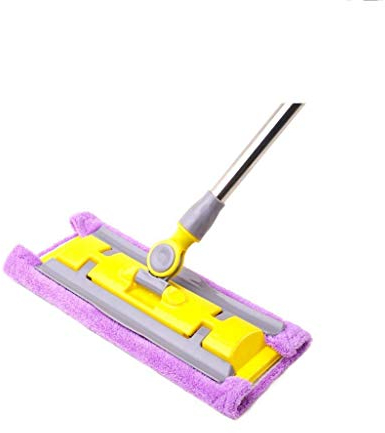 Trapeador - Trapeador Profesional de Microfibra, Trapeador Giratorio para Pisos de Madera Dura con Mango de Acero Inoxidable y trapeador Plano Reutilizable Lavable