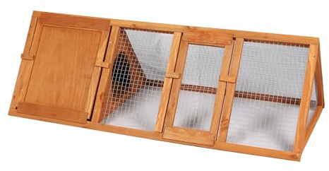 Fornord Mon Jardin Kaninchenstall aus Naturholz, 118 x 50 x 37 cm