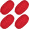 4 PCS Anfänger T-Shirt Garn elastischen Stoff häkeln Tuch Garn für DIY Stricken, Spaghetti Garn dicke Strickgarn für Hand DIY Tasche Decke Kissen Häkeln Projekte, Home Decor(Rot)