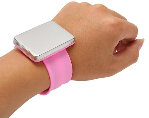 OKJHFD Magnetisches Nähen Nadel kissen, starker Magnet Silikon armband Sicheres Handgelenk Pin Kissen für Hand DIY Styling zum Nähen Quilten Rosa
