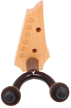 TOYANDONA Support Mural Stable et Gain de Place pour Guitare en Bois et Fer, Crochet de Présentation pour Instrument de Musique, pour Décoration Intérieure