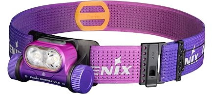 fenix HM65R-T v2.0 Nebula, wiederaufladbar, leicht, für Laufen und Außenbereich, 1600 Lumen, 170 m, max. 300 Stunden, bidirektionales Klick-verstellbares Sport-Kopfband, weiße und warmweiße Strahlen,