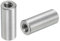 QUARKZMAN 10 Stück M4 Runde Verbindungsmuttern, 304 Edelstahl Kupplungsmutter 20mm/0,8 Länge Hülse Stange Stabmutter für Halterung, M4x20x8mm