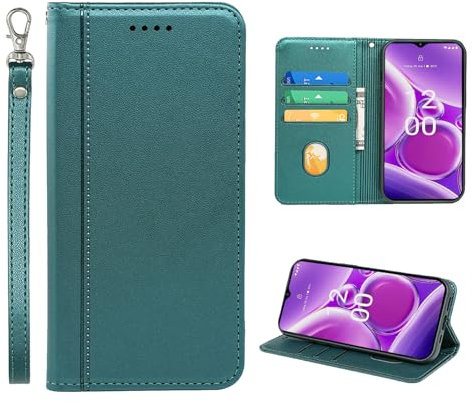 LYZXMY mobile phone case for Nokia G42 5G(6.56), Premium PU Wallet Case, with stand/card holder/magnetic closure Mobile phone cover-Green