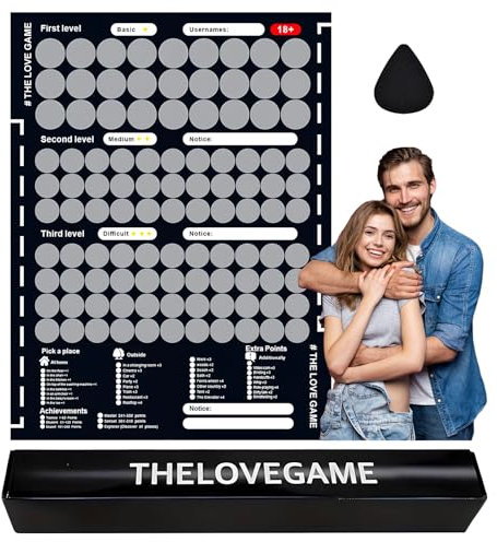 Love Game Scratch Off – Lustiges Paare, Spiel, Daten, Nacht, Poster, Wandkunst, Geschenk für Sie und Ihn, Jahrestag & Valentinstag