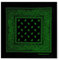 JOPHY & CO. Bandanas aus 100 % Baumwolle, Unisex, Paisleymuster, einfarbig, für Haar/Hals/Handgelenk/Kopf, COD.644, Schwarz Grün Paisley, Regular
