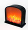 Small Cozy Fireplace Lantern Traditional Realistic Log Wood Burning Flame Effect Ligh LED Charcoal Style Table LampFor Indoor & Outdoor Use