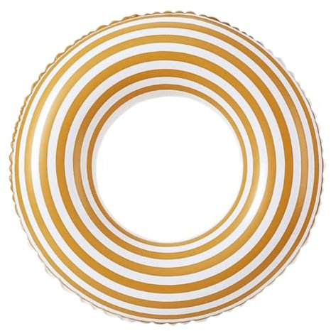 TOYANDONA de Sauvetage Gonflable Soirée Piscine Maillot de Bain rayé en PVC Piscine Gonflable Plage Anneau de Natation pour Gonflable Flotteur Anneau Tube de Piscine Orange