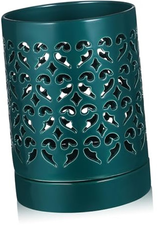 BESPORTBLE Vaso Per Orchidee in Ceramica Scavato Per Piante Da Con Sottovaso Di Drenaggio Incluso