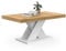 IDMarket - Table Basse Alicia Plateau Bois et Pied X Blanc