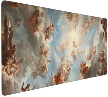 Skandinavisch Mythos Mauspad XXL Mauspad 600x300x3mm Schreibtischunterlage, Wasserdicht Mauspad anime Mousepad XXL, Mauspad Groß Verbessert Präzision und Geschwindigkeit, für Zubehör Zimmer Deko