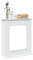 Lechnical Cornice per Camino Bianca 75x20x87,5 cm in Truciolato,Cornice per Camino,Cornice Decorativa Caminetto -854580