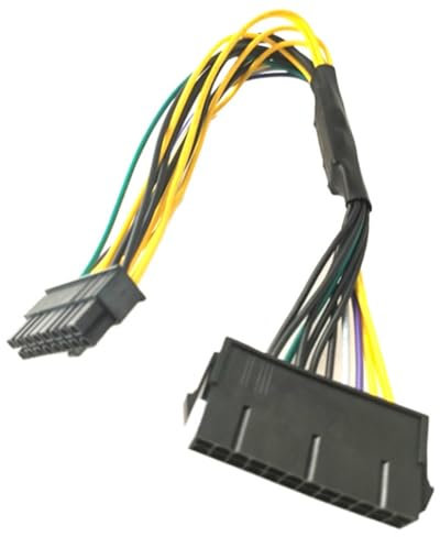 FOLODA Cable adaptador de corriente ATX de PVC de 30 cm de 24 pines a 16 pines para computadora