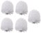 SOPOTUTU 5Pcs Toilet Brush Head Replacement Durable Cleaning Accessories for Bathroom Easy to Install Bristles for Home Office Dormitory Use Space Saving Design