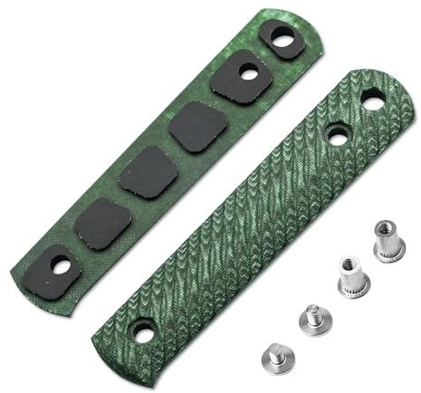 BÖKER GERMANY® BFF Packlite Griffschalen - Leinen Micarta Bottle Grün - Austauschbarer Wechsel-Messergriff für BFF Packlite Messer – hochwertige Ersatzgriffe – Made in Germany