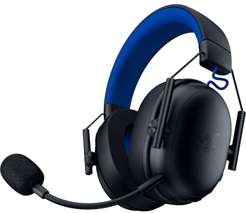 Razer BlackShark V3 X HyperSpeed pour Playstation - Casque Esport sans Fil - Ultra-léger 270g - Transducteurs Triforce 50mm - Microphone Amovible - HyperSpeed 2,4 GHz & Bluetooth - PS5/PC | Noir