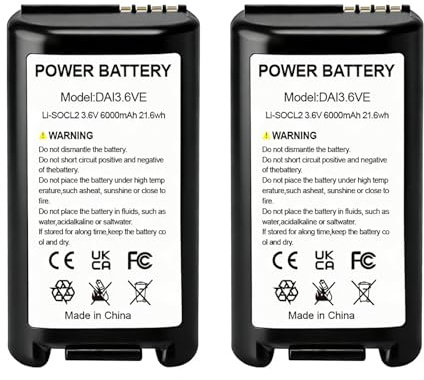 Seilylanka 2 pezzi 3.6V 6000mAh Li-SOCL2 batteria per Daitem allarme batteria BAT25 BAT26 BATLi25 BATLi26, anche compatibile con Hager, sistemi di marca ATRAL